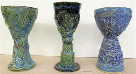 hand built goblets hand built pottery pottery ceramics