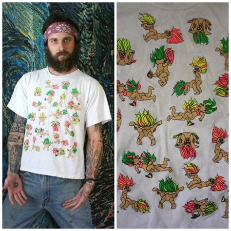 rare vintage 90s troll orgy sex t shirt novelty x rate adult