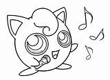 Jigglypuff Pokemon Singing Wecoloringpage Igglybuff Pikachu sketch template