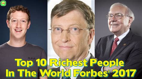 top 10 richest people in the world forbes 2017