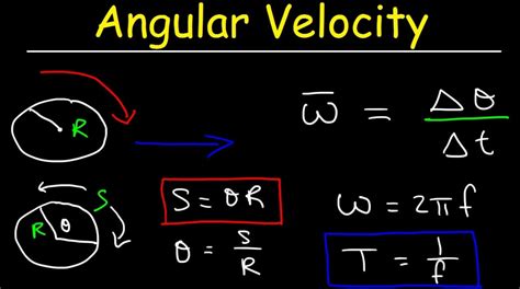 calculate  angular velocity formula  education