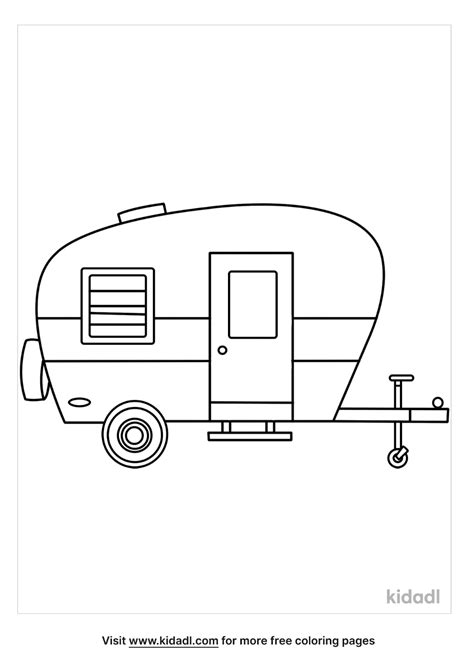 camper coloring pages  vehicles coloring pages kidadl