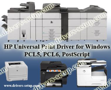 hp universal print driver pcl pcl postscript  windows