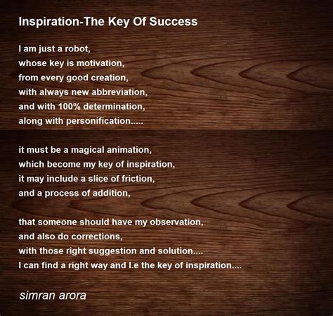 inspiration  key  success inspiration  key  success poem
