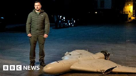ukraine war russia deploys dozens  drones   days zelensky bbc news