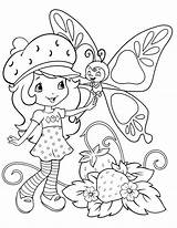 Strawberry Shortcake Coloring Pages Girls Printable Choose Board sketch template