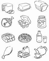 Food Coloring Pages Healthy Printable Kids Sheets God Gives Colouring Foods Cartoon Worksheets Items Print Meals Drink Groups English Mandala sketch template