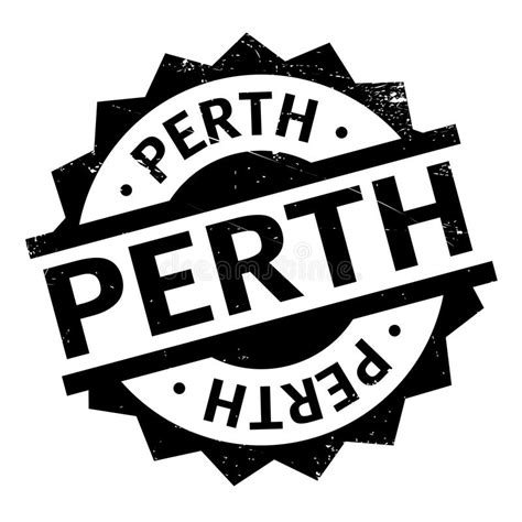 perth rubber stamp stock vector illustration  exporting