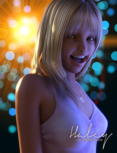haley for genesis 3 female s character and hair daz 3d