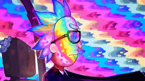 rick  morty vector graphics car rainbows run  jewels