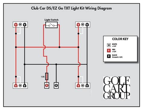 wiring diagram  lights vis  vis  golf cart wiring