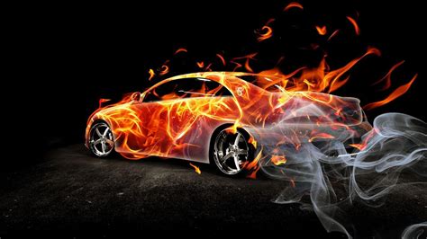 fire cars wallpapers top  fire cars backgrounds wallpaperaccess