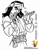 Coloring Pirates Caribbean Sparrow Pages Jack Library Clipart sketch template