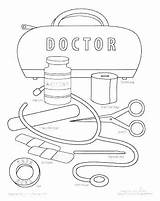 Office Coloring Doctor Printable Pages Getcolorings Color sketch template