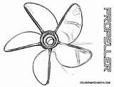 Fan Coloring Propeller Pages Electric Clipart Boat Library sketch template