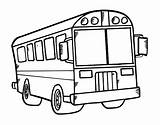 Coloring Autobus Coloringcrew School sketch template
