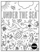 Sea Under Coloring Pages Kids Sheets Sheet Ocean Crafts Choose Board sketch template