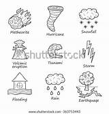 Disaster Cartoon sketch template