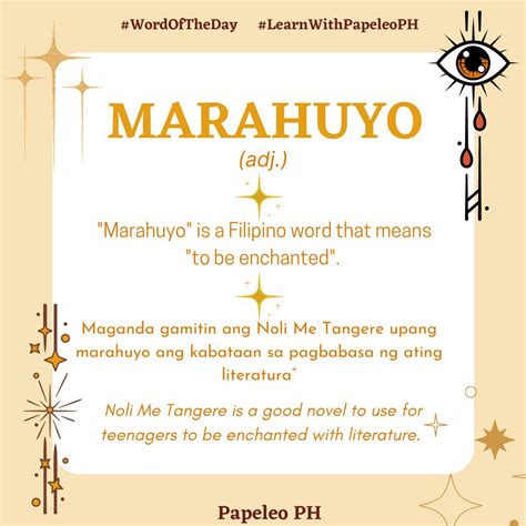marahuyo  filipino word philippine language filipino words
