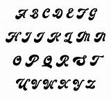 Fancy Letters Alphabet Printable Templates Letter Stencils Trace Cut Printablee sketch template