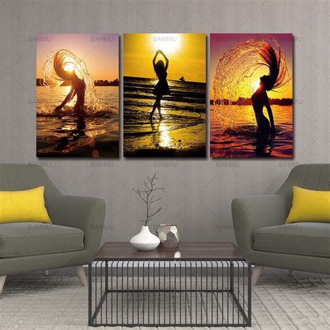 Home Decor Wall Pictures For Living Room Canvas Prints 5 Piece Canvas