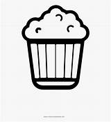 Popcorn Coloring Clipart Clipartkey sketch template
