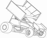 Sprint Car Dirt Track Model Racing Coloring Pages Race Drawing Late Modified Cars Vector Step Printable Color Print Heater Hb sketch template