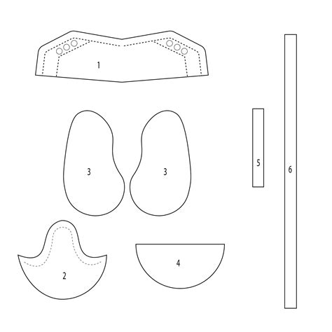 baby shoe patterns  templates printable templates