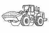 Coloring Backhoe Pages Getcolorings Printable Color Tractor sketch template