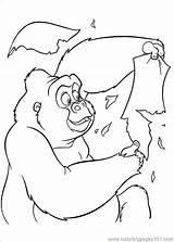 Tarzan Coloring Printable Pages Color Cartoons sketch template