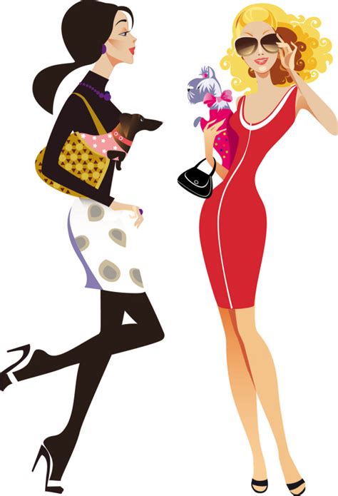 palabras clave moda mujer shopping ilustraciones silueta sexy