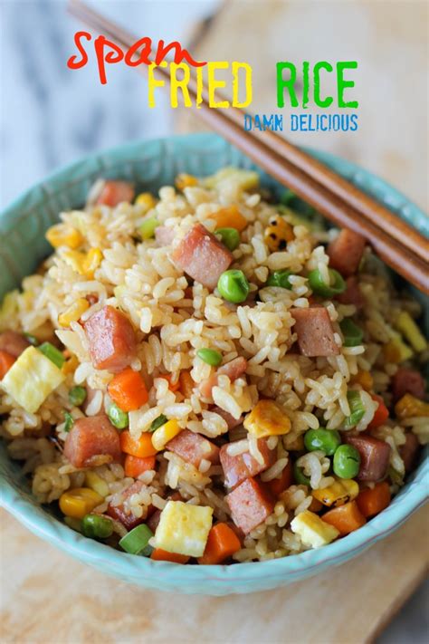 spam fried rice damn delicious
