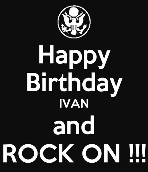 happy birthday ivan  rock  poster laurentgarnier  calm