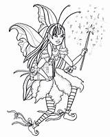 Elfen Feen Fairies Elves Elfos Hadas Colorear Keijut Varityskuvia sketch template