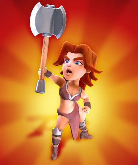 This Is Barbarian Betty Based Of The Valkyrie From Clash Of Clans