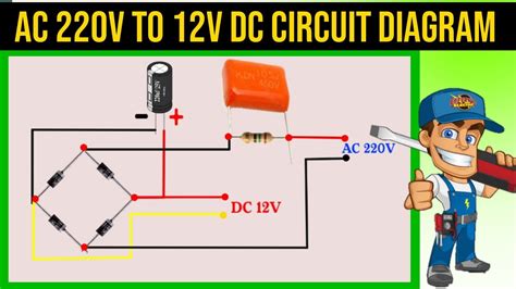ac  dc converter ac  dc circuit diagram shima electrician youtube