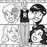 Archie Coloring Book Betty Redhead sketch template