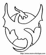 Drache Drachen Ausmalen Malen Malvorlage Vorlagen Schablonen Ausmalbild Leicht Drago Tiermotive Drachenmaske Celte Katzen Keltische Schultüte Dragons sketch template