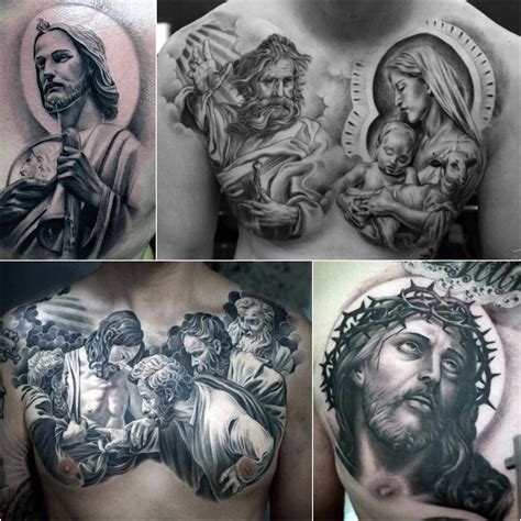 view  religious chest tattoos  black men