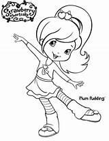 Strawberry Shortcake Coloring Pages Plum Pudding Lemon Friend Jam Cherry Drawing Color Template Getdrawings Getcolorings Princess sketch template
