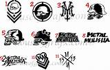 Mulisha Metal Skull Decal Decals Circle Sticker Graphics Vinyl Shop Houseofgrafx sketch template