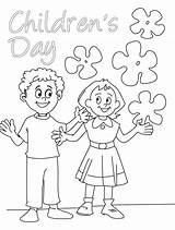 Coloring Children Childrens Pages Happy Sheets Kids Colouring Printable Child Color Print Cards Greeting Getcolorings Popular Choose Board Size sketch template