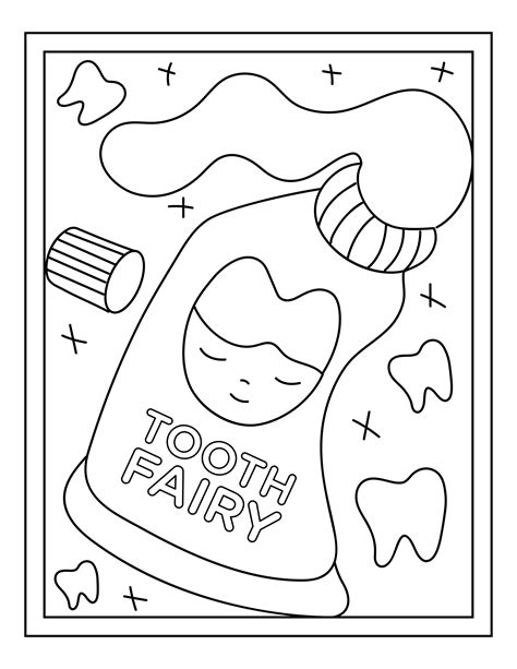 tooth fairy printable  coloring pages etsy