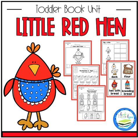 red hen printable story printable word searches