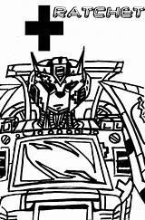 Coloring Ratchet Transformers Tfa sketch template