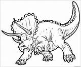 Triceratops Dinosaur Coloring Pages Color Printable sketch template