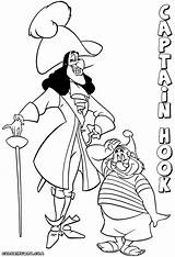 Hook Captain Coloring Pages Cartoon sketch template