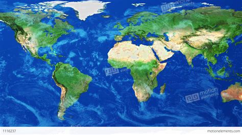realistic world map wraps  globe loop  black stock animation