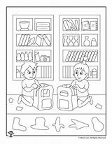 Hidden School Back Classroom Activities Printables Kids Coloring Pages Woojr Choose Board sketch template