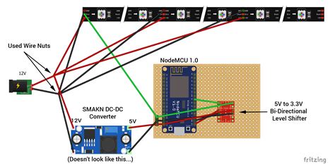 nodemcu  ws led strip   heck    wrong rdiyelectronics
